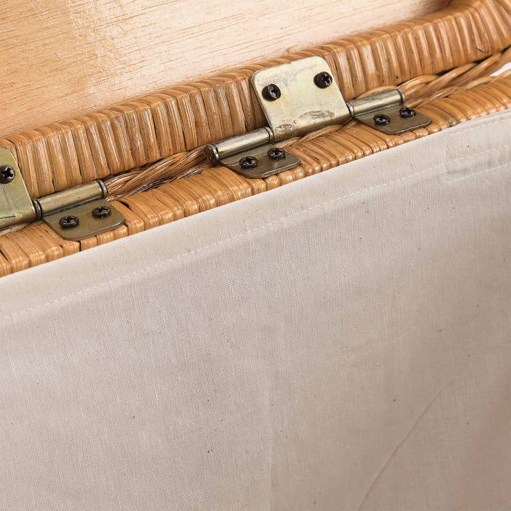 Wäschekorb Java, Honig, 100% Rattan | Hochwertige Wohnaccessoires