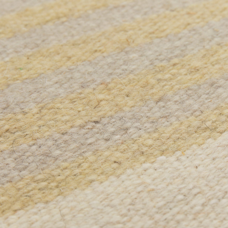 Rug Kalan Natural white & Terracotta & Clay, 100% Wool | URBANARA Runners
