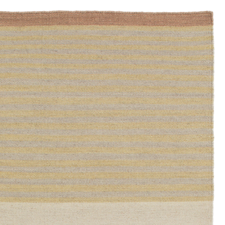 Runner Kalan Natural white & Terracotta & Clay, 100% Wool