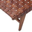 Daybed Kamaru in Cognac aus 100% Leder & 100% Teakholz | Entdecken Sie unsere schönsten Wohnaccessoires
