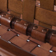 Kamaru chair in cognac, 100% leather & 100% teak wood |Find the perfect small furniture