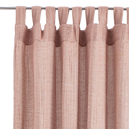 Vorhang Kanri in Terrakotta & Naturweiß | Schöne Ideen für Ihr Zuhause | URBANARA