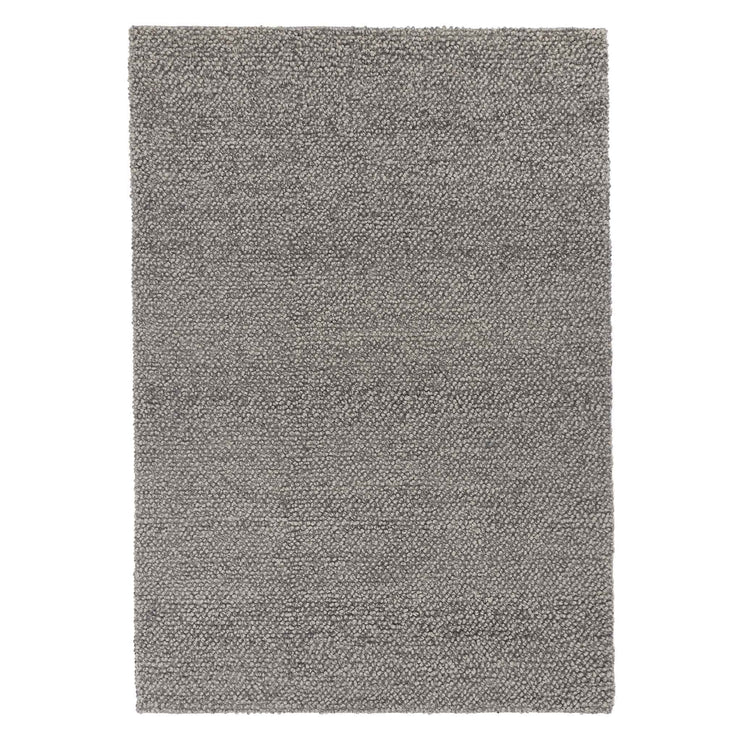 Karnu Rug grey melange, 75% wool & 25% cotton | URBANARA wool rugs
