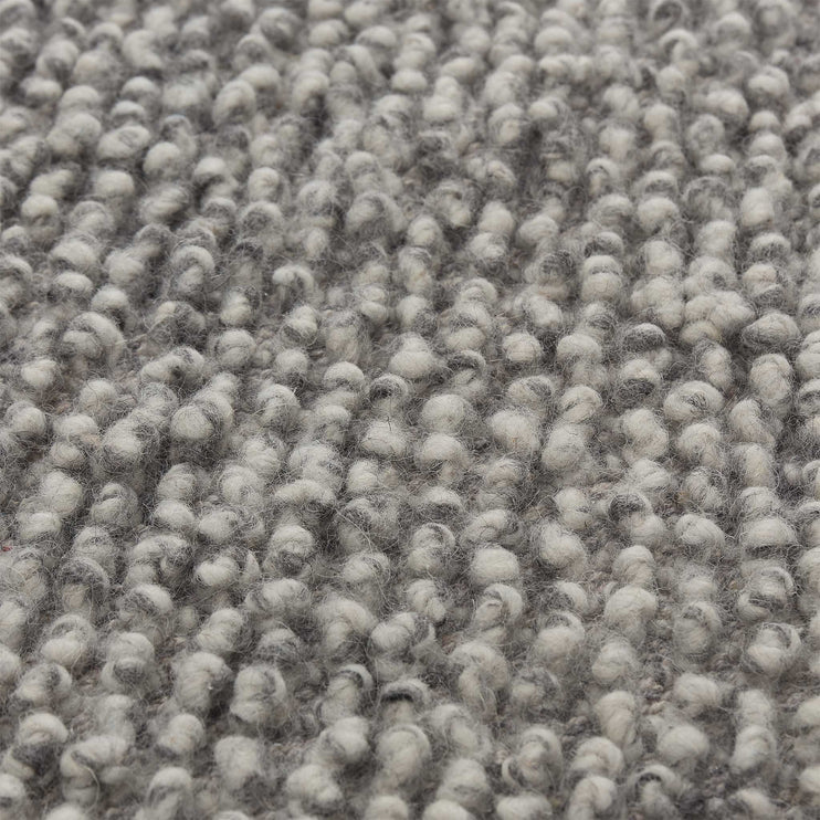 Karnu Rug grey melange, 75% wool & 25% cotton | Find the perfect wool rugs