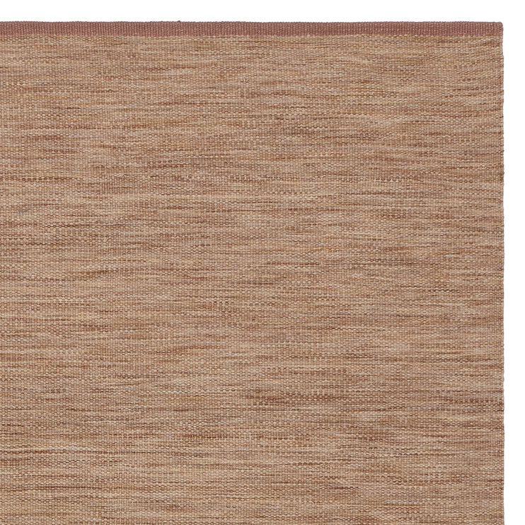 Rug Karo Terracotta & Light grey, 100% Wool