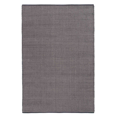 Teppich Khara [Dunkles Blaugrau & Naturweiß]