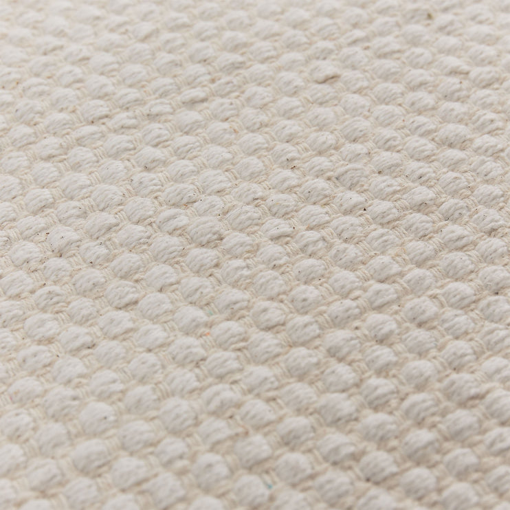 Khara cotton rug natural white, 100% cotton | URBANARA cotton rugs