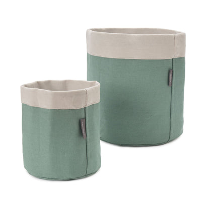 Khuwa Storage green grey & off-white, 100% cotton