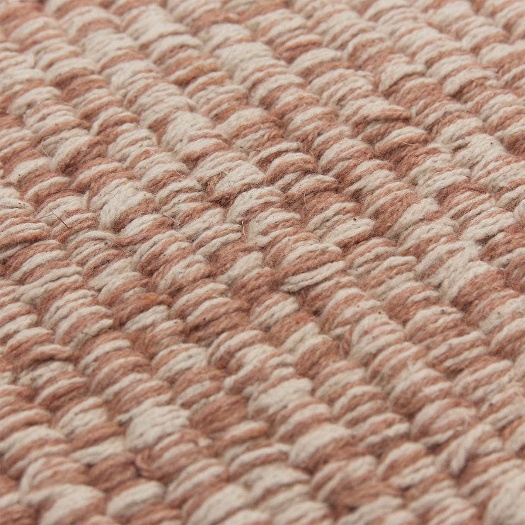Teppich Kolkata [Rosenholz & Naturweiß]