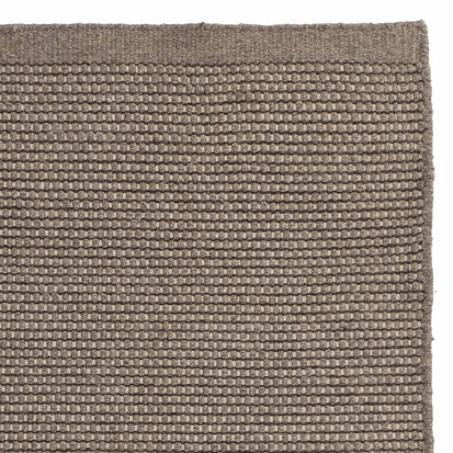 Teppich Kolong Graubraun & Eierschale, 100% Wolle