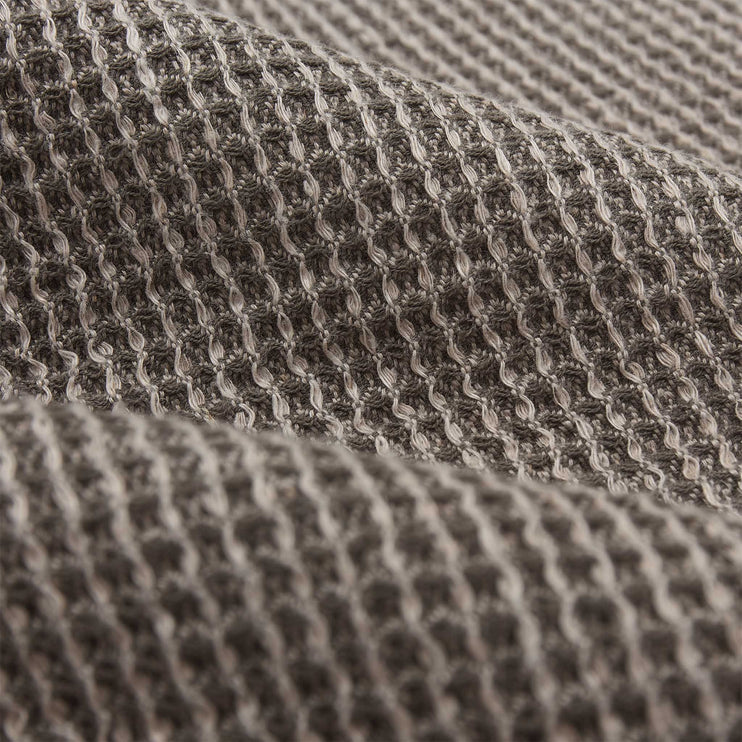 Handtuch Kotra Moosgrün & Natur, 50% Leinen & 50% Baumwolle | Hochwertige Wohnaccessoires