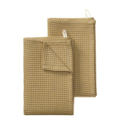 Geschirrtuch-Set Kotra [Leuchtendes Senfgelb & Natur]