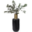 Dapoli Vase black & brass, 100% metal | URBANARA vases