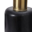 Dapoli Vase black & brass, 100% metal | High quality homewares