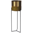 Naruli Planter brass & mustard, 100% metal | High quality homewares
