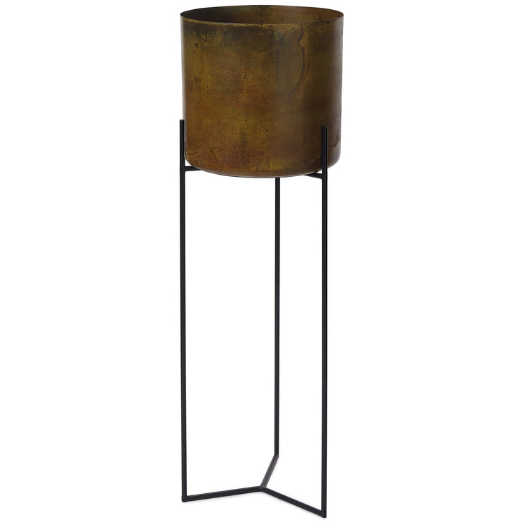 Pflanzenkorb Zaroli, Senfgelb, 100% Metall | Hochwertige Wohnaccessoires