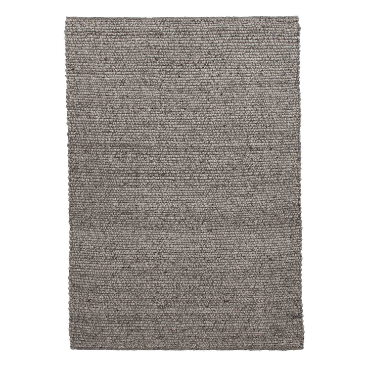 Wollteppich Lanja [Grau-Melange/Schwarz]