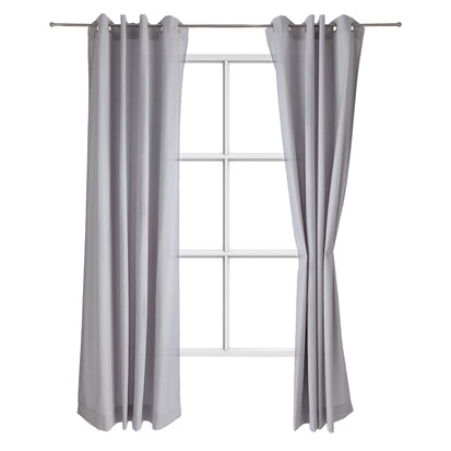 Vorhang Litang Hellgrau, 100% Baumwolle