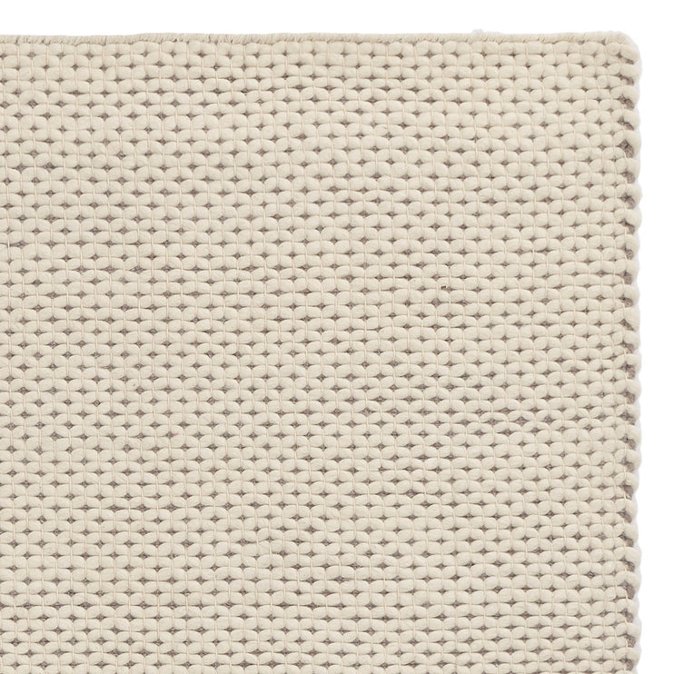 Lona rug, ivory & grey, 70% wool & 30% cotton