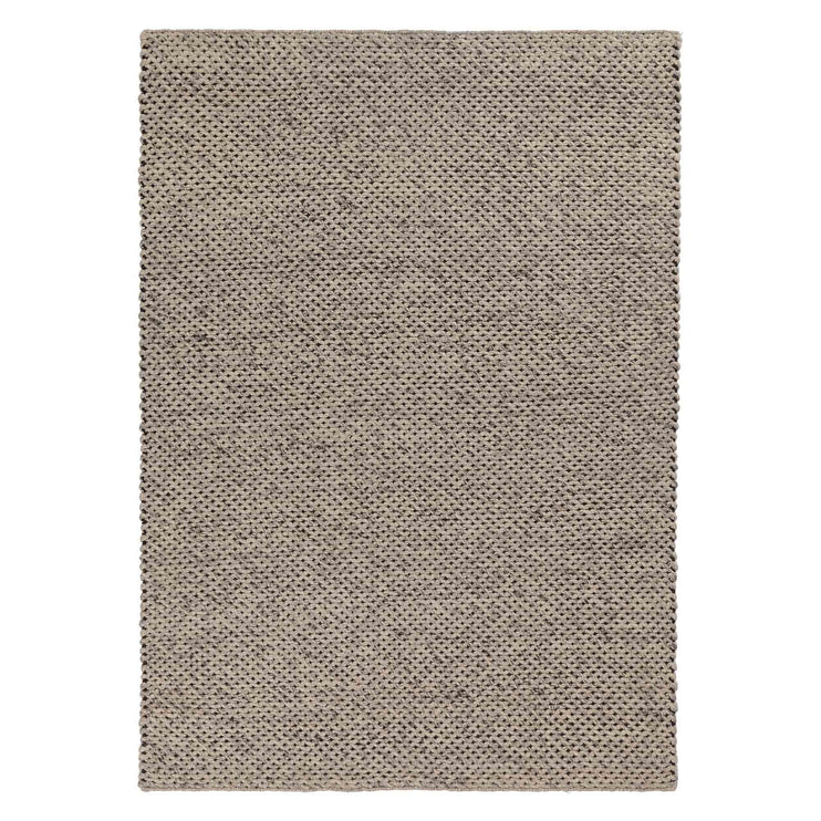 Teppich Lona Grau-Melange & Elfenbein, 70% Wolle | URBANARA Wollteppiche