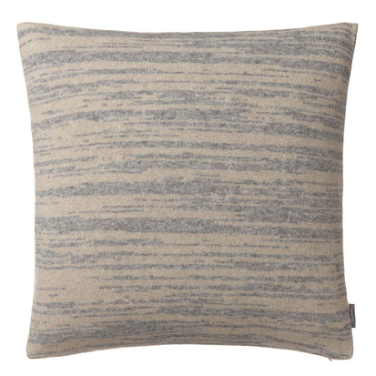 Loule cushion cover, natural & grey melange, 80% wool & 20% polyamide