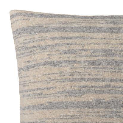Loule cushion cover, natural & grey melange, 80% wool & 20% polyamide | URBANARA cushion covers