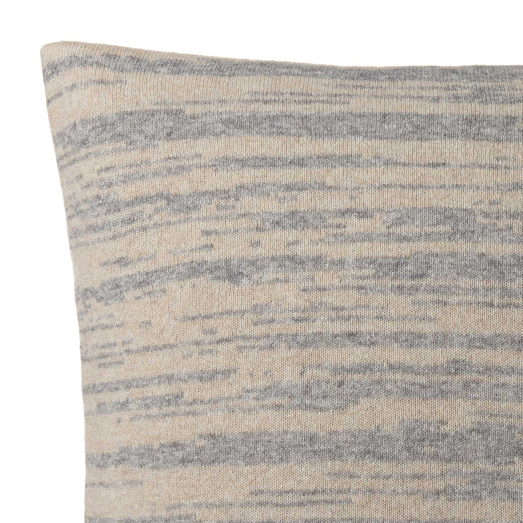 Loule cushion cover, natural & grey melange, 80% wool & 20% polyamide | URBANARA cushion covers