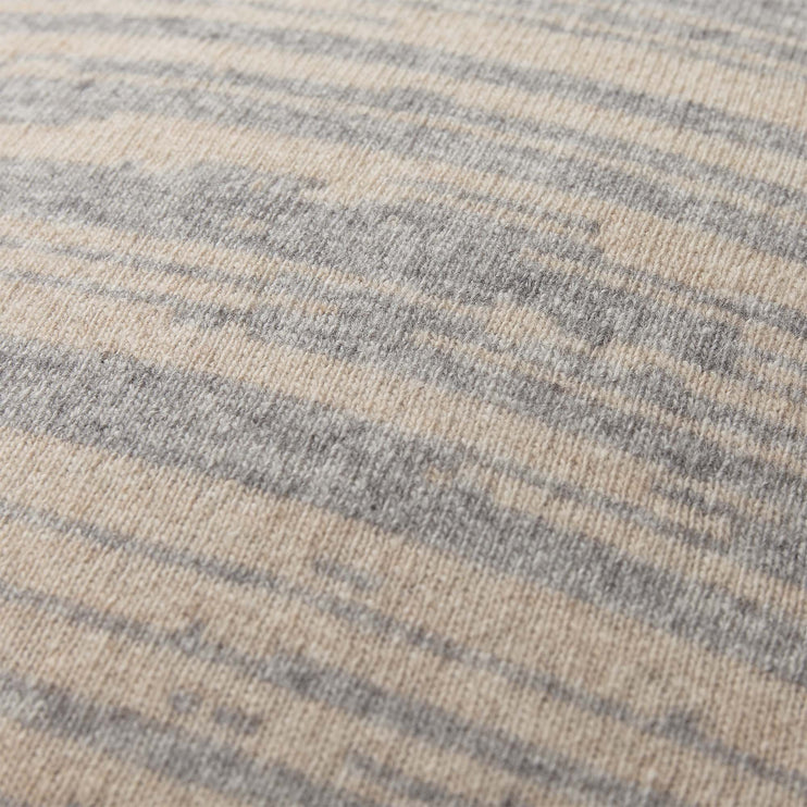 Loule cushion cover, natural & grey melange, 80% wool & 20% polyamide |High quality homewares