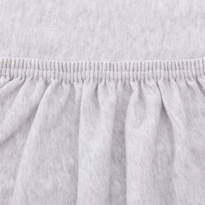 Louredi Mini Fitted Sheet in light grey melange | Home & Living inspiration | URBANARA