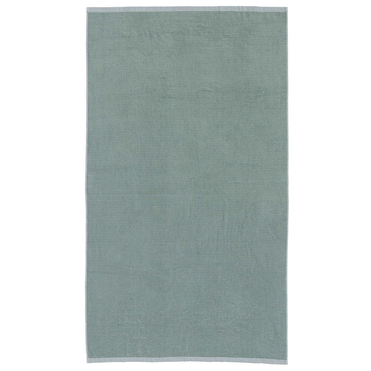 Louzela Beach Towel light grey green & white, 100% organic cotton