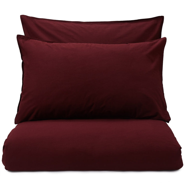 Luz pillowcase, bordeaux red, 100% cotton