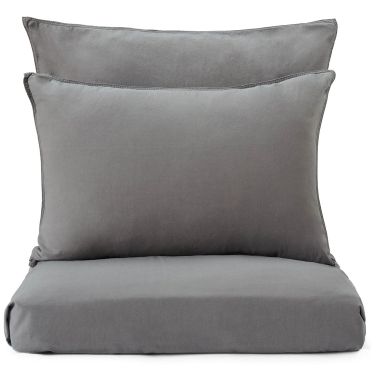 Luz Bed Linen charcoal, 100% cotton