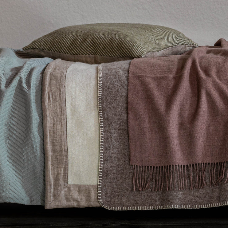 Wolldecke Aspan [Beige/Eierschale]