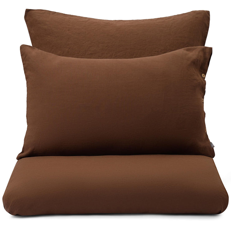 Leinen-Bettwäsche Mafalda [Nussbaum]