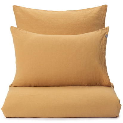 Mafalda Linen Bed Linen ochre, 100% linen