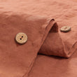 Leinen-Bettwäsche Mafalda Terrakotta, 100% Leinen | Hochwertige Wohnaccessoires