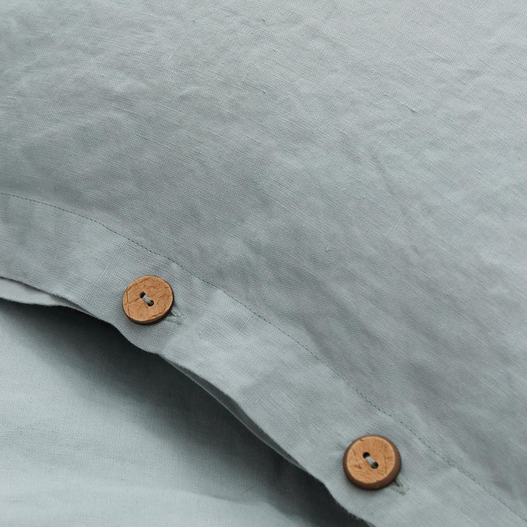 Leinen-Kinderbettwäsche Mafalda Mini [Helles Grüngrau]