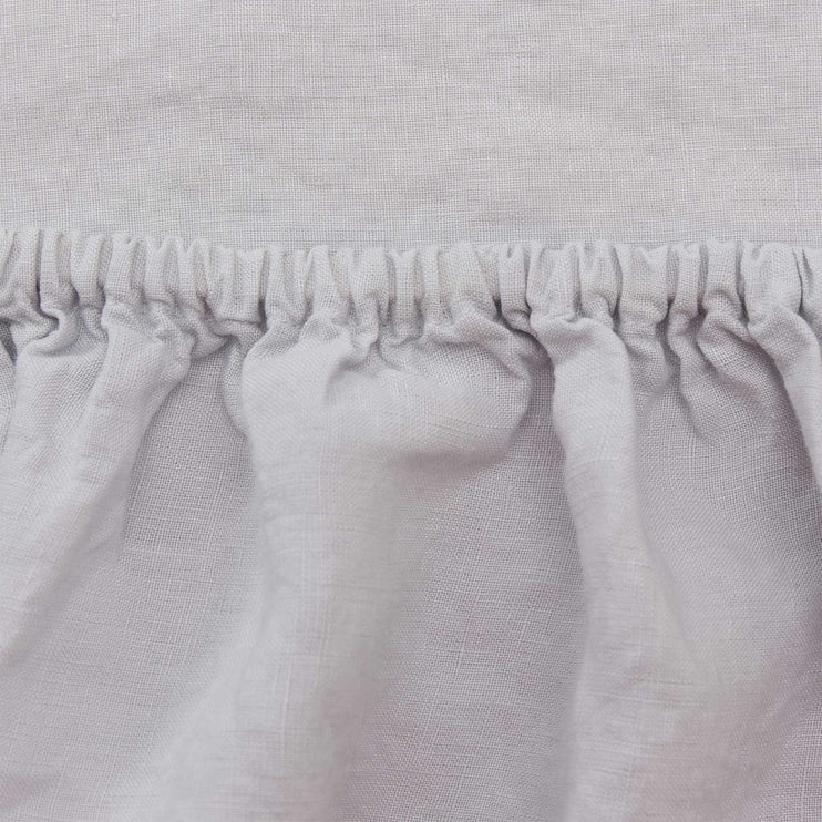 Leinen-Spannbettlaken Mafalda [Hellgrau]