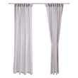 Vorhang Maninho, Silbergrau, 100% Baumwolle | Hochwertige Wohnaccessoires