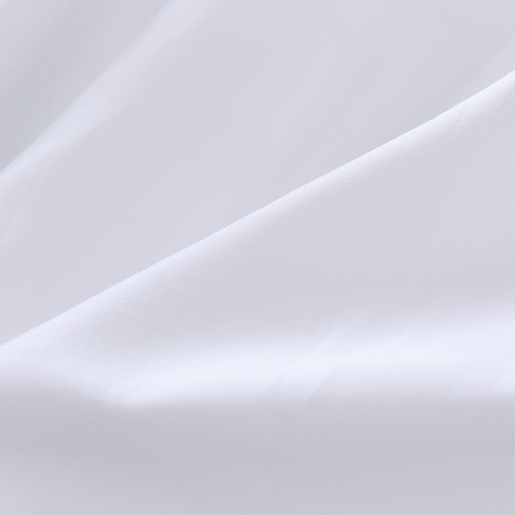 Marseille Deep Fitted Sheet white, 100% combed and mercerized cotton | URBANARA fitted sheets