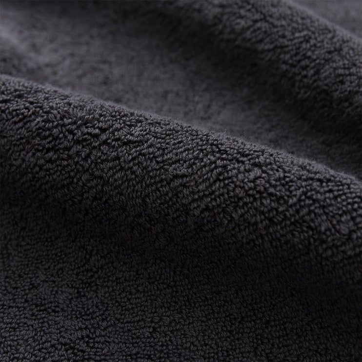 Merouco Towel charcoal, 100% organic cotton | URBANARA cotton towels