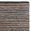 Metz Rug black & white & natural, 20% jute & 20% leather & 60% cotton
