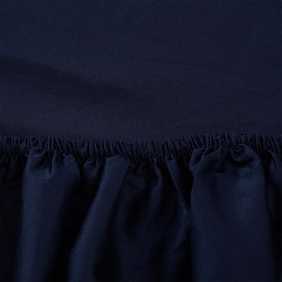 Satin-Spannbettlaken Millau [Dunkelblau]