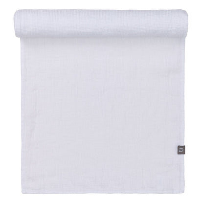 Minija table runner, white, 100% linen