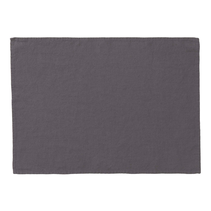 Tischset Minija, Dunkelgrau, 100% Leinen