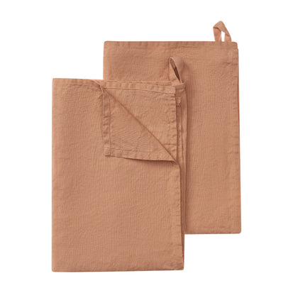 Tea Towel Miral Pale terracotta, 100% Linen