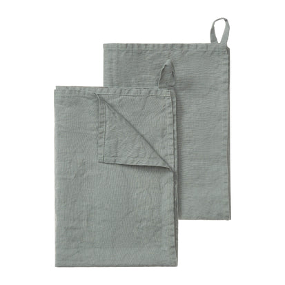 Tea Towel Miral Sage green, 100% Linen