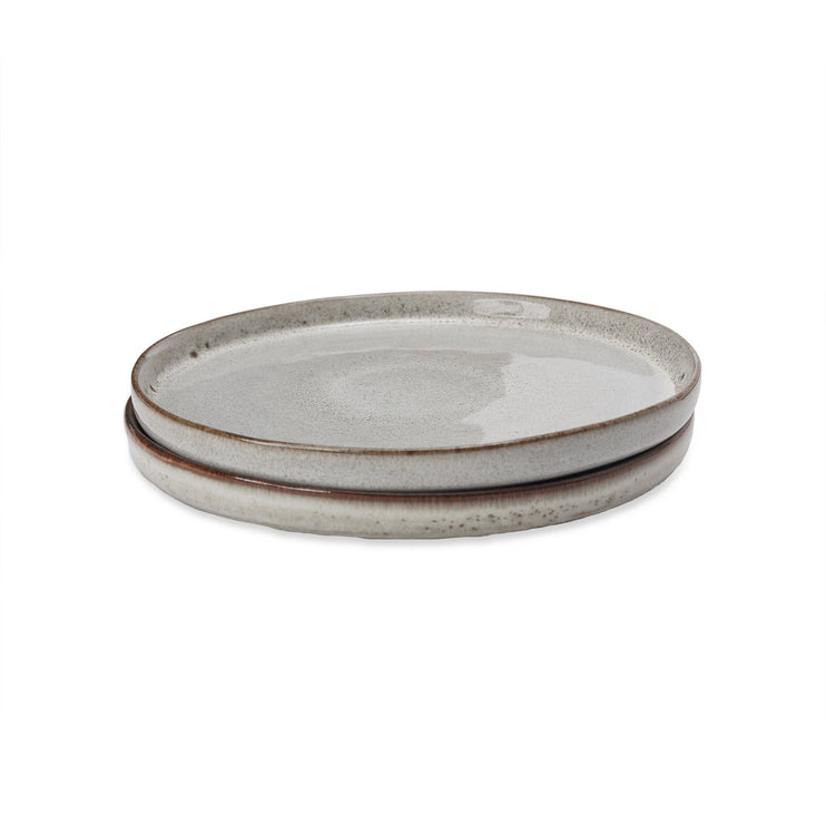 Montijo Plate light grey, stoneware