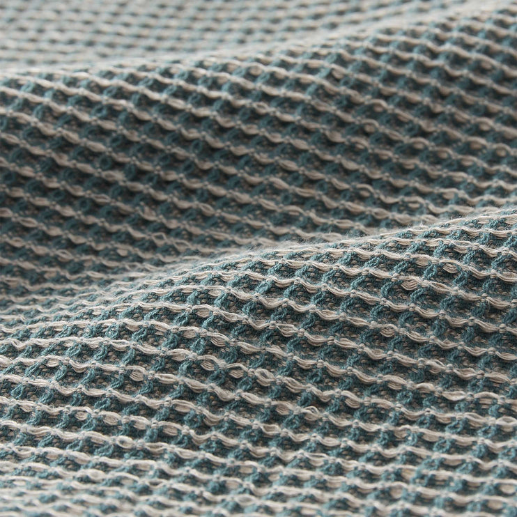 Motrai Tea Towel grey green & natural, 50% linen & 50% cotton | URBANARA dishcloths