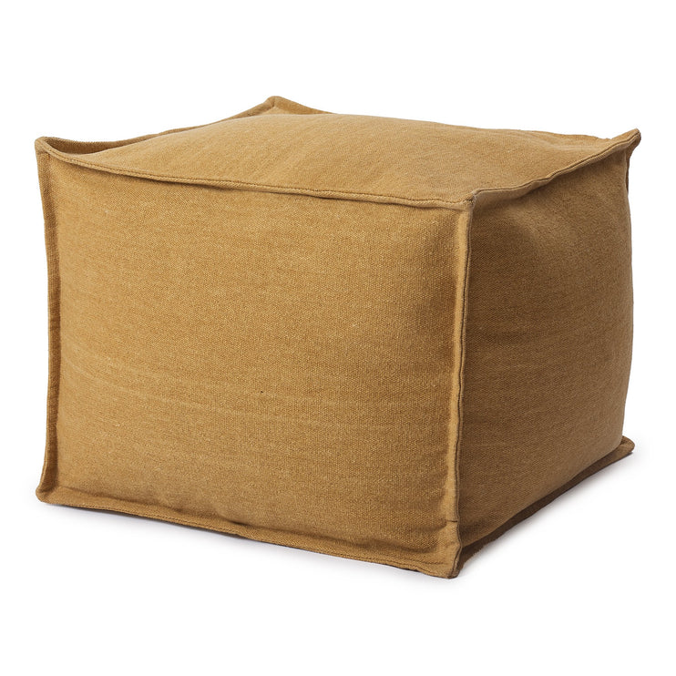 Mysuru Pouffe ochre, 100% cotton